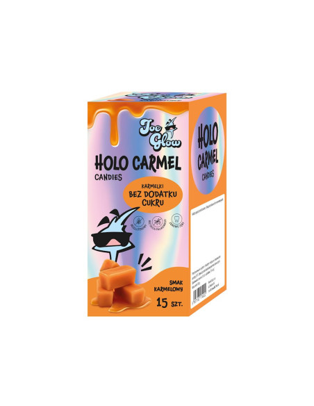 KARMELKI TOFFI BEZ DODATKU CUKRÓW BEZGLUTENOWE (15 szt.) 90 g - JOE GLOW