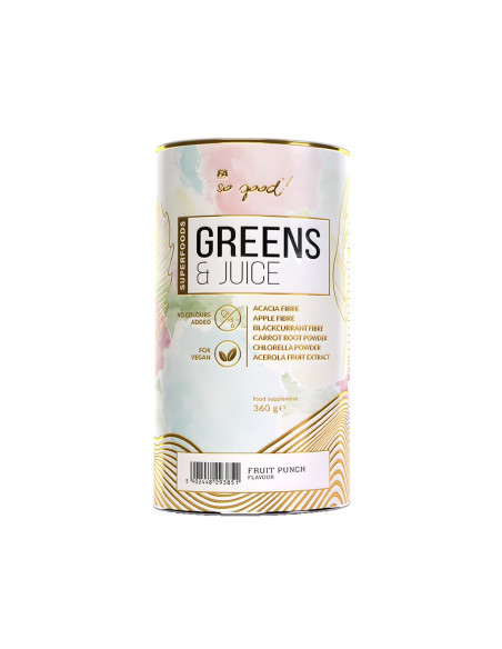 BŁONNIK GREENS & JUICE OWOCOWY 360 g - SO GOOD!