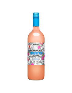 KOMBUCHA O SMAKU MALINY I LICZI ZERO % CUKRU 750 ml - DELIKATNA 2