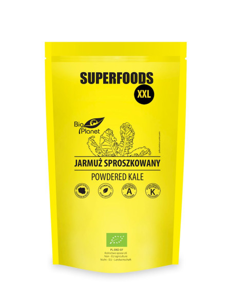 JARMUŻ SPROSZKOWANY BIO 400 g - BIO PLANET SUPERFOODS