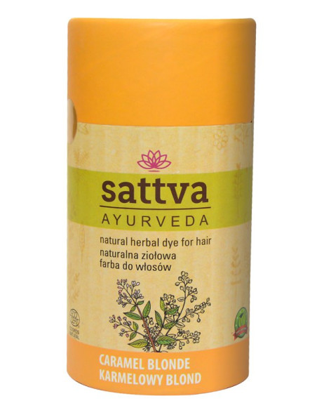 HENNA KARMELOWY BLOND ECO 150 g - SATTVA (AYURVEDA)