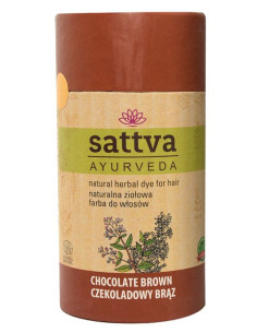 HENNA CZEKOLADOWY BRĄZ ECO 150 g - SATTVA (AYURVEDA)