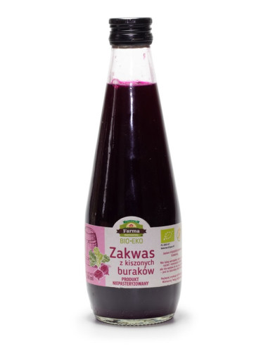 ZAKWAS Z BURAKÓW KISZONYCH BEZGLUTENOWY BIO 300 ml - FARMA ŚWIĘTOKRZYSKA
