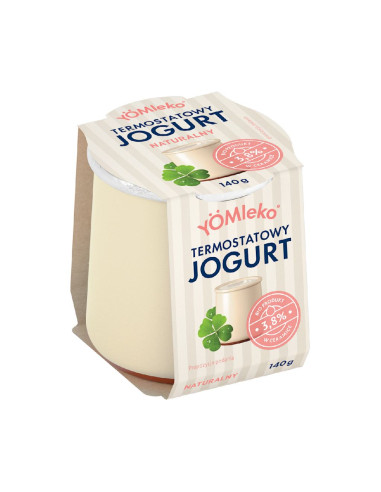 JOGURT TERMOSTATOWY NATURALNY 3,8 % BIO 140 g - YOMLEKO