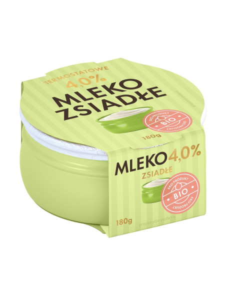 ZSIADŁE MLEKO TERMOSTATOWE 4 % BIO 180 g - YOMLEKO