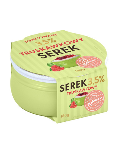 SEREK TRUSKAWKOWY TERMIZOWANY BIO 180 g - YOMLEKO