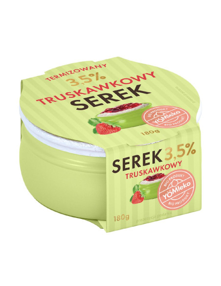 SEREK TRUSKAWKOWY TERMIZOWANY BIO 180 g - YOMLEKO