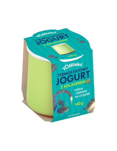 JOGURT TERMOSTATOWY NATURALNY BIO Z KOLAGENEM 140 g - YOMLEKO