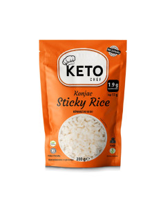 MAKARON (KONJAC) W KSZTAŁCIE RYŻU (STICKY RICE) DO SUSHI BEZGLUTENOWY 200 g - KETO CHEF