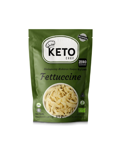 MAKARON (KONJAC) FETTUCCINE BEZGLUTENOWY BIO 270 g (200 g) - KETO CHEF