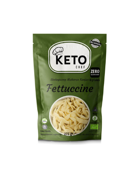 MAKARON (KONJAC) FETTUCCINE BEZGLUTENOWY BIO 270 g (200 g) - KETO CHEF