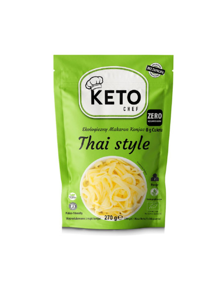 MAKARON (KONJAC) THAI STYLE BEZGLUTENOWY BIO 270 g (200 g) - KETO CHEF