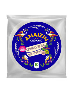 PAPIER NA SPRING ROLLSY I SAJGONKI BEZGLUTENOWY BIO (10 szt.) 100 g - AMAIZIN