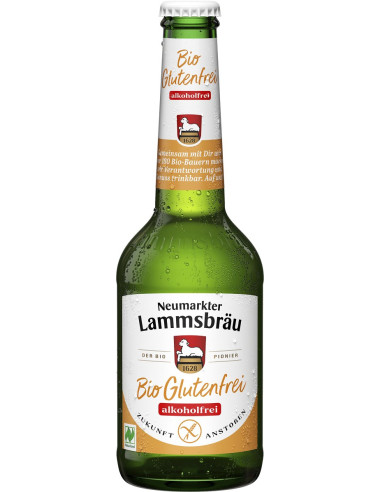 PIWO BEZALKOHOLOWE BEZGLUTENOWE BIO 330 ml - NEUMARKTER LAMMSBRAU
