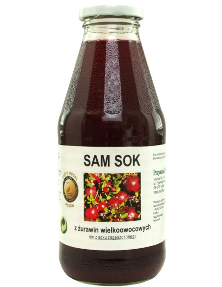 SOK Z ŻURAWINY WIELKOOWOCOWEJ NFC 500 ml - VIANDS (SAM SOK)