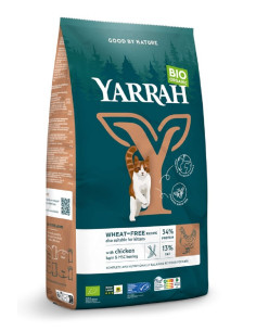 (DLA KOTA I KOCIĄT) KARMA Z KURCZAKIEM I GROSZKIEM BIO 800 g -  YARRAH