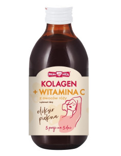 ELIKSIR PIĘKNA - KOLAGEN + WITAMINA C Z OWOCÓW RÓŻY 250 ml - POLSKA RÓŻA