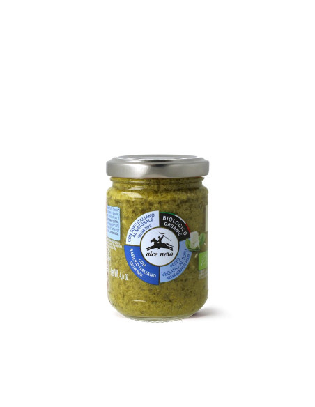 PESTO BAZYLIOWE Z TOFU WEGAŃSKIE BIO 130 g - ALCE NERO