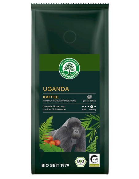 KAWA ZIARNISTA ARABICA/ROBUSTA UGANDA BIO 250 g - LEBENSBAUM