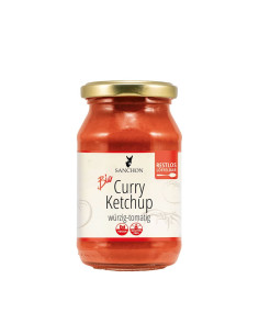 KETCHUP CURRY BEZGLUTENOWY BIO 250 ml - SANCHON