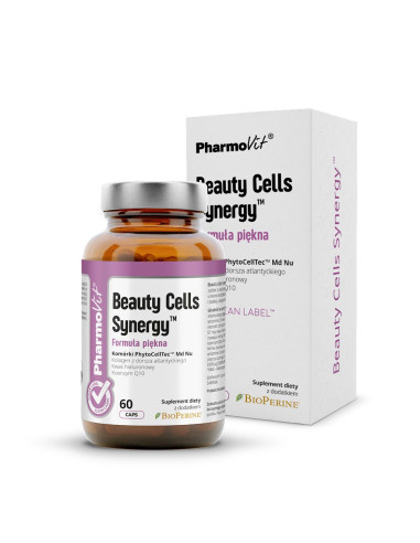KAPSUŁKI NA PIĘKNY WYGLĄD (BEAUTY CELLS SYNERGY) BEZGLUTENOWE 60 szt. - PHARMOVIT (CLEAN LABEL)