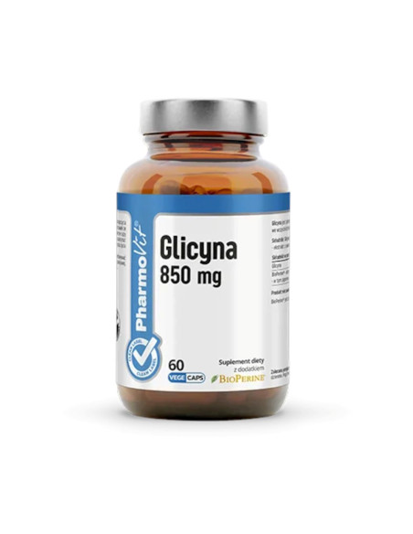 GLICYNA (850 mg) BEZGLUTENOWA 60 KAPSUŁEK - PHARMOVIT (CLEAN LABEL)