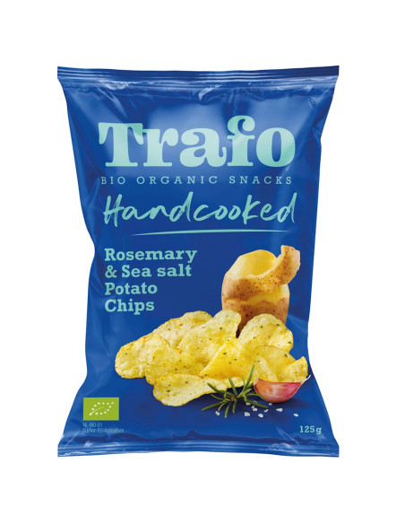 CHIPSY ZIEMNIACZANE Z ROZMARYNEM I SOLĄ MORSKĄ BIO 125 g - TRAFO