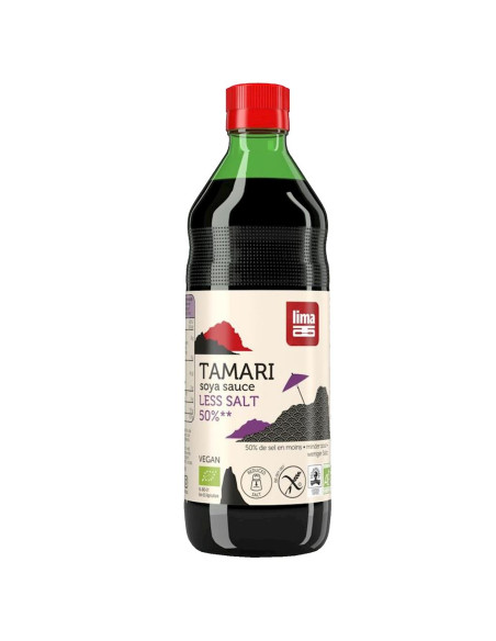 SOS SOJOWY TAMARI 50 % MNIEJ SOLI BEZGLUTENOWY BIO 250 ml - LIMA