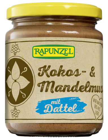KREM KOKOSOWO - MIGDAŁOWY Z DAKTYLAMI BIO 250 g - RAPUNZEL