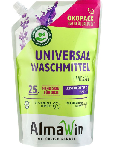 PŁYN DO PRANIA UNIWERSALNY LAWENDOWY ECO 1,5 L (25 PRANIA) - ALMAWIN