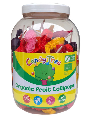 LIZAKI OKRĄGŁE MIX BEZGLUTENOWE BIO 10 g (SŁOIK) - CANDY TREE