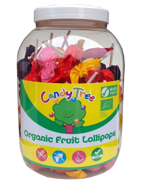 LIZAKI OKRĄGŁE MIX BEZGLUTENOWE BIO 10 g (SŁOIK) - CANDY TREE