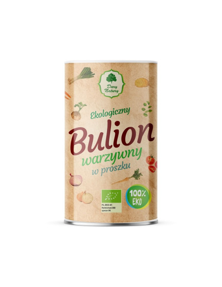 BULION WARZYWNY W PROSZKU BIO 200 g - DARY NATURY
