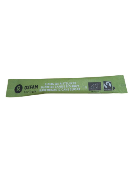 CUKIER TRZCINOWY JASNY W SASZETKACH FAIR TRADE BIO (1000 x 4 g) 4000 g - HORECA (OXFAM)