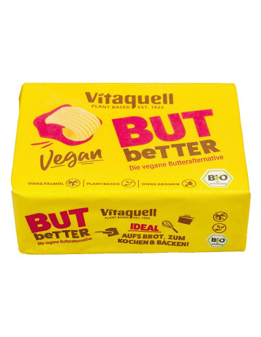 SMAROWIDŁO ROŚLINNE BEZ OLEJU PALMOWEGO (VEGAN BUTBETTER) BIO 250 g - VITAQUELL