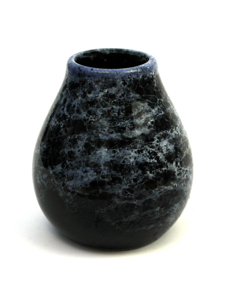 MATERO CERAMICZNE MARMOL BLUE 350 ml - YERBA MATE GREEN