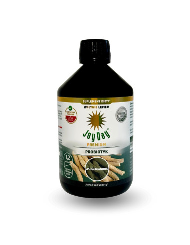 PROBIOTYK Z ASHWAGANDHĄ BEZGLUTENOWY BIO 500 ml - JOY DAY