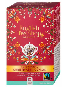 HERBATA CEJLOŃSKA ŚWIĄTECZNA FAIR TRADE BIO (20 x 2 g) 40 g - ENGLISH TEA SHOP ORGANIC (PRODUKT SEZONOWY)