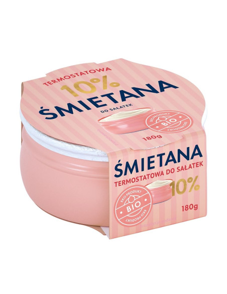 ŚMIETANA TERMOSTATOWA 10 % BIO 180 g - YOMLEKO