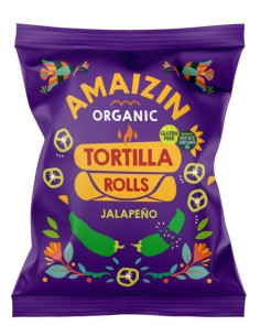 CHIPSY TORTILLA KUKURYDZIANE O SMAKU JALAPENO BEZGLUTENOWE BIO 100 g - AMAIZIN