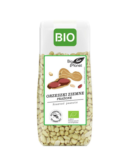 ORZESZKI ZIEMNE PRAŻONE BEZ SOLI BIO 150 g - BIO PLANET
