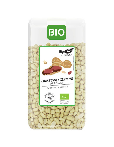 ORZESZKI ZIEMNE PRAŻONE BEZ SOLI BIO 350 g - BIO PLANET