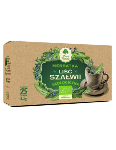HERBATKA LIŚĆ SZAŁWII BIO (25 x 1,5 g) 37,5 g - DARY NATURY