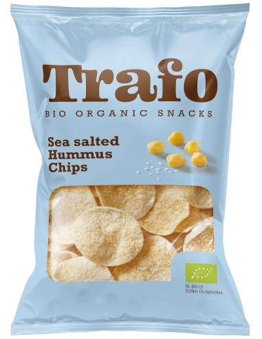 CHIPSY Z CIECIERZYCY Z SOLĄ MORSKĄ BIO 75 g - TRAFO