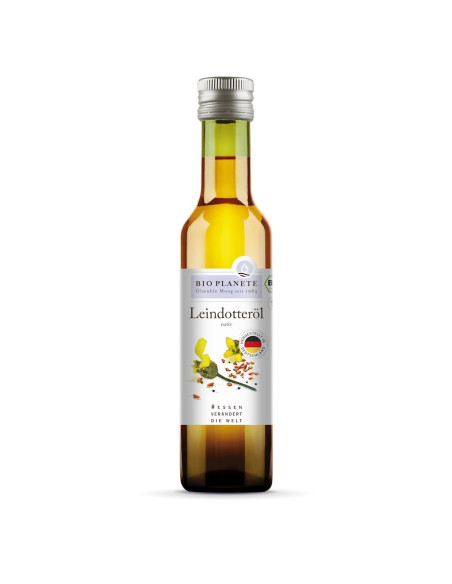 OLEJ Z LNIANKI (RYDZOWY) TŁOCZONY NA ZIMNO BIO 250 ml - BIO PLANETE