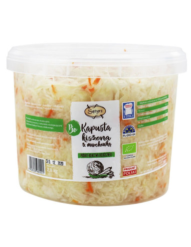 KAPUSTA KISZONA Z MARCHEWKĄ BIO 2,8 kg (WIADERKO) - SĄTYRZ