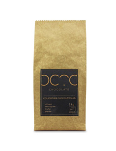 CZEKOLADA KUWERTURA CIEMNA 65 % WEGAŃSKA BEZGLUTENOWA BIO 1 kg - HORECA (COCOA)