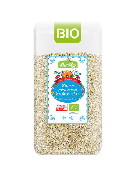 KASZA GRYCZANA KRAKOWSKA NIEPALONA BIO (POLSKA) 500 g - BIO RAJ