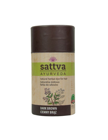 HENNA CIEMNY BRĄZ ECO 150 g - SATTVA (AYURVEDA)