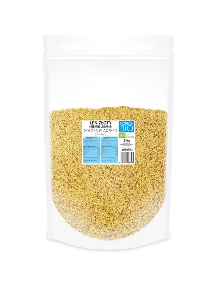LEN ZŁOTY (SIEMIĘ LNIANE) BIO 5 kg - HORECA (BIO PLANET)